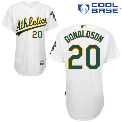 Josh Donaldson #20 MLB Jersey-Oakland Athletics Men's Authentic Home White Cool Base Baseball Jersey